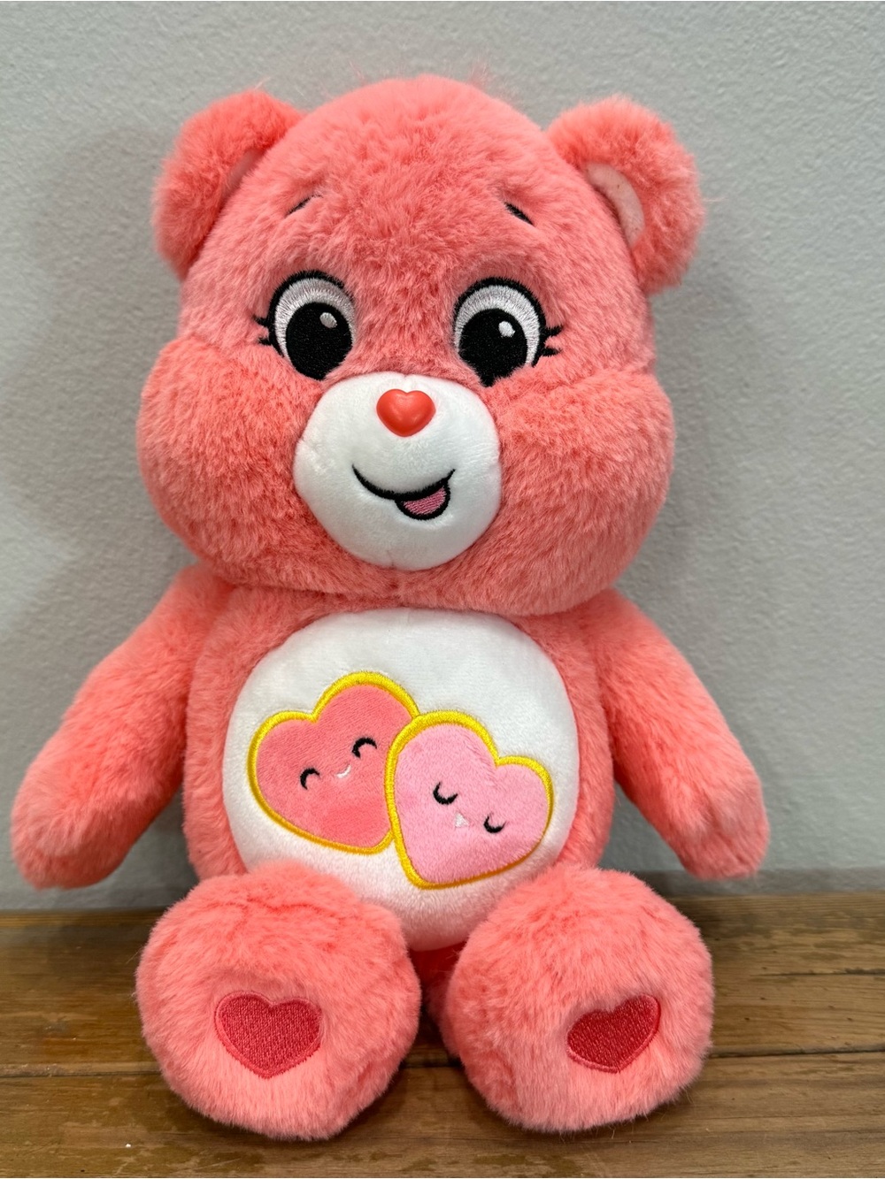Care Bears 14" Love-A-Lot Bear Plush Pink "Unlock the Magic" Basic Fun 2021